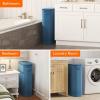 imageLifewit 65L Slim Laundry Basket with Lid Narrow Large Laundry Hamper with Plastic Handles and Removable Bag Tall Foldable Dirty Clothes Hampers for Laundry Room Bedroom Bathroom Dorm PinkDark Blue