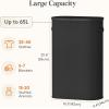 imageLifewit 65L Slim Laundry Basket with Lid Narrow Large Laundry Hamper with Plastic Handles and Removable Bag Tall Foldable Dirty Clothes Hampers for Laundry Room Bedroom Bathroom Dorm PinkBlack