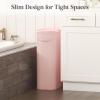 imageLifewit 65L Slim Laundry Basket with Lid Narrow Large Laundry Hamper with Plastic Handles and Removable Bag Tall Foldable Dirty Clothes Hampers for Laundry Room Bedroom Bathroom Dorm PinkPink