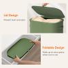 imageLifewit 65L Slim Laundry Basket with Lid Narrow Large Laundry Hamper with Plastic Handles and Removable Bag Tall Foldable Dirty Clothes Hampers for Laundry Room Bedroom Bathroom Dorm PinkGreen