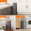 imageLifewit 65L Slim Laundry Basket with Lid Narrow Large Laundry Hamper with Plastic Handles and Removable Bag Tall Foldable Dirty Clothes Hampers for Laundry Room Bedroom Bathroom Dorm PinkGray