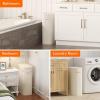 imageLifewit 65L Slim Laundry Basket with Lid Narrow Large Laundry Hamper with Plastic Handles and Removable Bag Tall Foldable Dirty Clothes Hampers for Laundry Room Bedroom Bathroom Dorm PinkWhite