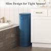 imageLifewit 65L Slim Laundry Basket with Lid Narrow Large Laundry Hamper with Plastic Handles and Removable Bag Tall Foldable Dirty Clothes Hampers for Laundry Room Bedroom Bathroom Dorm PinkDark Blue