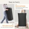 imageLifewit 65L Slim Laundry Basket with Lid Narrow Large Laundry Hamper with Plastic Handles and Removable Bag Tall Foldable Dirty Clothes Hampers for Laundry Room Bedroom Bathroom Dorm PinkBlack
