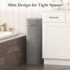 imageLifewit 65L Slim Laundry Basket with Lid Narrow Large Laundry Hamper with Plastic Handles and Removable Bag Tall Foldable Dirty Clothes Hampers for Laundry Room Bedroom Bathroom Dorm PinkGray