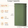 imageLifewit 65L Slim Laundry Basket with Lid Narrow Large Laundry Hamper with Plastic Handles and Removable Bag Tall Foldable Dirty Clothes Hampers for Laundry Room Bedroom Bathroom Dorm PinkGreen