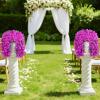imageLifewit Artificial Bougainvillea Flowers 2 PCS Plastic Long Trailing Vines Fake Flowers for Outdoor Indoor Garden Porch Patio Balcony Decor UV Resistant Hot PinkPurple