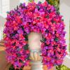 imageLifewit Artificial Bougainvillea Flowers 2 PCS Plastic Long Trailing Vines Fake Flowers for Outdoor Indoor Garden Porch Patio Balcony Decor UV Resistant Hot PinkPurple  Hot Pink