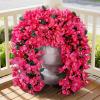 imageLifewit Artificial Bougainvillea Flowers 2 PCS Plastic Long Trailing Vines Fake Flowers for Outdoor Indoor Garden Porch Patio Balcony Decor UV Resistant Hot PinkHot Pink