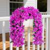 imageLifewit Artificial Bougainvillea Flowers 2 PCS Plastic Long Trailing Vines Fake Flowers for Outdoor Indoor Garden Porch Patio Balcony Decor UV Resistant Hot PinkPurple