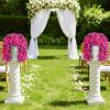 imageLifewit Artificial Bougainvillea Flowers 2 PCS Plastic Long Trailing Vines Fake Flowers for Outdoor Indoor Garden Porch Patio Balcony Decor UV Resistant Hot PinkPurple  Hot Pink
