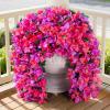 imageLifewit Artificial Bougainvillea Flowers 2 PCS Plastic Long Trailing Vines Fake Flowers for Outdoor Indoor Garden Porch Patio Balcony Decor UV Resistant Hot PinkPurple  Hot Pink
