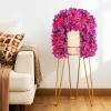 imageLifewit Artificial Bougainvillea Flowers 2 PCS Plastic Long Trailing Vines Fake Flowers for Outdoor Indoor Garden Porch Patio Balcony Decor UV Resistant Hot PinkPurple  Hot Pink