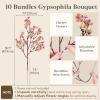 imageLifewit Babys Breath Artificial Flowers 10 Bundles Silk Gypsophila Faux Floral Stems for Wedding Bouquets Home Decor Centerpieces DIY Arrangements Farmhouse amp Party Decorations Beige BrownBeige Brown