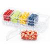 imageLifewit Chilled Condiment Containers with Lids 2 Pcs Plastic Taco Bar Serving Set for Party with 5 Containers Ice Garnish Tray for Mimosa Bar Supplies Clear Serving Platter for Fruit Salad Snack1
