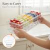 imageLifewit Chilled Condiment Containers with Lids 2 Pcs Plastic Taco Bar Serving Set for Party with 5 Containers Ice Garnish Tray for Mimosa Bar Supplies Clear Serving Platter for Fruit Salad Snack2