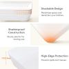 imageLifewit Extra Large Plastic Serving Trays 16 x 12 Reusable Food Serving Platters White Catering Trays for Parties Buffet Snacks Fruit Appetizers amp Charcuterie BPAFree Set of 46