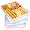 imageLifewit Extra Large Plastic Serving Trays 16 x 12 Reusable Food Serving Platters White Catering Trays for Parties Buffet Snacks Fruit Appetizers amp Charcuterie BPAFree Set of 44