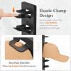imageLifewit WallMounted Hat Organizer 20 Baseball Caps Storage with Elastic Clamp Each Holds 10 OvertheDoor Hat Rack Dual Installation with Nails or Adhesive Closet Cap Holder Black 2Pack2
