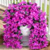 imageLifewit Artificial Bougainvillea Flowers 2 PCS Plastic Long Trailing Vines Fake Flowers for Outdoor Indoor Garden Porch Patio Balcony Decor UV Resistant Hot PinkPurple