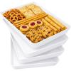 imageLifewit Extra Large Plastic Serving Trays 16 x 12 Reusable Food Serving Platters White Catering Trays for Parties Buffet Snacks Fruit Appetizers amp Charcuterie BPAFree Set of 44