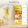 imageLifewit 3 Gallon Drink Dispenser for Parties Large Plastic Beverage Container for JuiceTeaSoda with Stand amp Ice Core Clear Lemonade Dispenser with Spigot BPA Free Water Pitcher for Hosting2