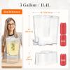 imageLifewit 3 Gallon Drink Dispenser for Parties Large Plastic Beverage Container for JuiceTeaSoda with Stand amp Ice Core Clear Lemonade Dispenser with Spigot BPA Free Water Pitcher for Hosting2