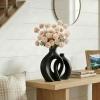 imageLifewit 5 Pcs Beige Artificial Flower for Vase Faux Silk Mums Ball with Long Stems for Home Decor Wedding Bulk Fake Small Chrysanthemums for Floral Arrangement Pom Pom for Bouquets CenterpiecesBeige