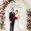 imageLifewit 50 Pcs Red Artificial Roses Flowers in Bulk Fake Long Stem Silk Roses for DIY Wedding Bouquets Centerpieces Arrangements Valentine DecorationsRed