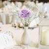 imageLifewit Artificial Flowers 50 Pcs Dark Red Foam Real Looking Roses with Stems Fake Roses for DIY Wedding Bouquets Centerpieces Arrangements Valentine DecorationsIvory  Purple Mix
