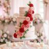 imageLifewit Artificial Flowers 50 Pcs Dark Red Foam Real Looking Roses with Stems Fake Roses for DIY Wedding Bouquets Centerpieces Arrangements Valentine DecorationsDark Red
