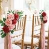 imageLifewit Artificial Flowers 50 Pcs Dark Red Foam Real Looking Roses with Stems Fake Roses for DIY Wedding Bouquets Centerpieces Arrangements Valentine DecorationsBlush