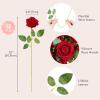 imageLifewit Classic Red Artificial Roses Flowers Faux Long Stem Silk Roses Bulky for DIY Wedding Bouquets Decoration Centerpieces Arrangements Velentine12 PcsRed