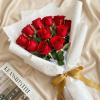 imageLifewit Classic Red Artificial Roses Flowers Faux Long Stem Silk Roses Bulky for DIY Wedding Bouquets Decoration Centerpieces Arrangements Velentine12 PcsRed
