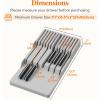 imageLifewit Magnetic Drawer Knife Organizers Insert Kitchen Plastic In Drawer Knife Block Slots Steak Chefs Knives Holder Storage Sets for 12 Knives and 1 Sharpening Steel Large BlackGray