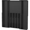 imageLifewit Silverware Drawer Organizer Expandable Utensil Tray for Kitchen BPA Free Flatware and Cutlery Holder Adjustable Plastic Storage for Spoons Forks Knives 47 Slots BlackBlack
