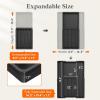 imageLifewit Silverware Drawer Organizer Expandable Utensil Tray for Kitchen BPA Free Flatware and Cutlery Holder Adjustable Plastic Storage for Spoons Forks Knives 47 Slots BlackBlack