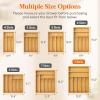 imageLifewit Silverware Drawer Organizer Utensil Tray for Kitchen Flatware and Cutlery Holder Storage for Spoons Forks Knives 86 x 125 Natural129W x 165D