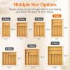 imageLifewit Silverware Drawer Organizer Utensil Tray for Kitchen Flatware and Cutlery Holder Storage for Spoons Forks Knives 86 x 125 Natural99W x 155D