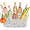 imageLifewit 115L Ice Bucket for Parties 2 Pcs Large Plastic Drink Cooler for Champagne Wine Beer Clear Beverage Tub for Mimosa amp Cocktail Bar Portable Chiller for Party Hosting amp Serving1