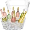 imageLifewit 115L Ice Bucket for Parties 2 Pcs Large Plastic Drink Cooler for Champagne Wine Beer Clear Beverage Tub for Mimosa amp Cocktail Bar Portable Chiller for Party Hosting amp Serving2