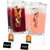 imageLifewit 3 Gallon Drink Dispenser for Parties Large Plastic Beverage Container for JuiceTeaSoda with Stand amp Ice Core Clear Lemonade Dispenser with Spigot BPA Free Water Pitcher for Hosting2