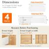 imageLifewit 5 Tall 4 Pack Drawer Dividers 3047cm115185 Expandable Drawer Divider for Clothes Adjustable Dresser Drawer Organizers Drawers Separators for DresserBathroomClosetKitchen White4