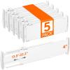 imageLifewit 5 Tall 4 Pack Drawer Dividers 3047cm115185 Expandable Drawer Divider for Clothes Adjustable Dresser Drawer Organizers Drawers Separators for DresserBathroomClosetKitchen White5