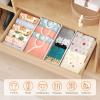 imageLifewit 5 Tall 4 Pack Drawer Dividers 3047cm115185 Expandable Drawer Divider for Clothes Adjustable Dresser Drawer Organizers Drawers Separators for DresserBathroomClosetKitchen White5