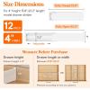imageLifewit 5 Tall 4 Pack Drawer Dividers 3047cm115185 Expandable Drawer Divider for Clothes Adjustable Dresser Drawer Organizers Drawers Separators for DresserBathroomClosetKitchen White12