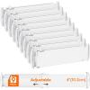 imageLifewit 5 Tall 4 Pack Drawer Dividers 3047cm115185 Expandable Drawer Divider for Clothes Adjustable Dresser Drawer Organizers Drawers Separators for DresserBathroomClosetKitchen White9