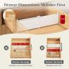 imageLifewit 5 Tall 4 Pack Drawer Dividers 3047cm115185 Expandable Drawer Divider for Clothes Adjustable Dresser Drawer Organizers Drawers Separators for DresserBathroomClosetKitchen White4