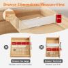 imageLifewit 5 Tall 4 Pack Drawer Dividers 3047cm115185 Expandable Drawer Divider for Clothes Adjustable Dresser Drawer Organizers Drawers Separators for DresserBathroomClosetKitchen White14