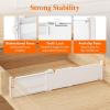 imageLifewit 5 Tall 4 Pack Drawer Dividers 3047cm115185 Expandable Drawer Divider for Clothes Adjustable Dresser Drawer Organizers Drawers Separators for DresserBathroomClosetKitchen White5